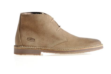 New Ikon Classic 2 Hole Suede Chukka Desert Boot Beige  Preview